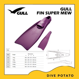 Gull Supermew Fins fullfoot M,L (2/3)