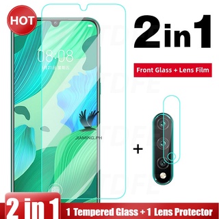2in1 กระจกนิรภัยกันรอยสําหรับ OPPO A15 A15S A54 A74 A94 A52 A92 A53 A31 A5 A9 A2020 A3S A5S A7 A12 A12E F11 Pro