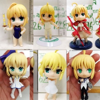 (แท้/มือ2/อะไหล่) Banpresto Kyun-Chara figure Fate/stay night Saber เซเบอร์ เฟท,มหาสงครามจอกศักดิ์สิทธิ์