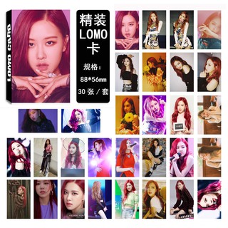 k - pop black pink rose hd lomo การ์ดภาพถ่าย 30 ชิ้น/ชุด