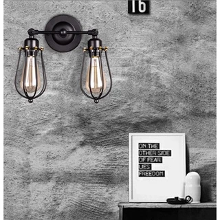 Modern Retro Loft Iron Industrial Rustic Sconce โคมไฟติดผนัง Loft Study Foyer ห้องรับประทานอาหาร Retro Wall Lights