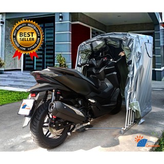 เต็นท์จอดรถมอเตอร์ไซค์สำเร็จรูป โรงจอดรถพับได้ CARSBRELLA รุ่น SCOOT สำหรับรถมอเตอร์ไซค์ขนาดเล็ก