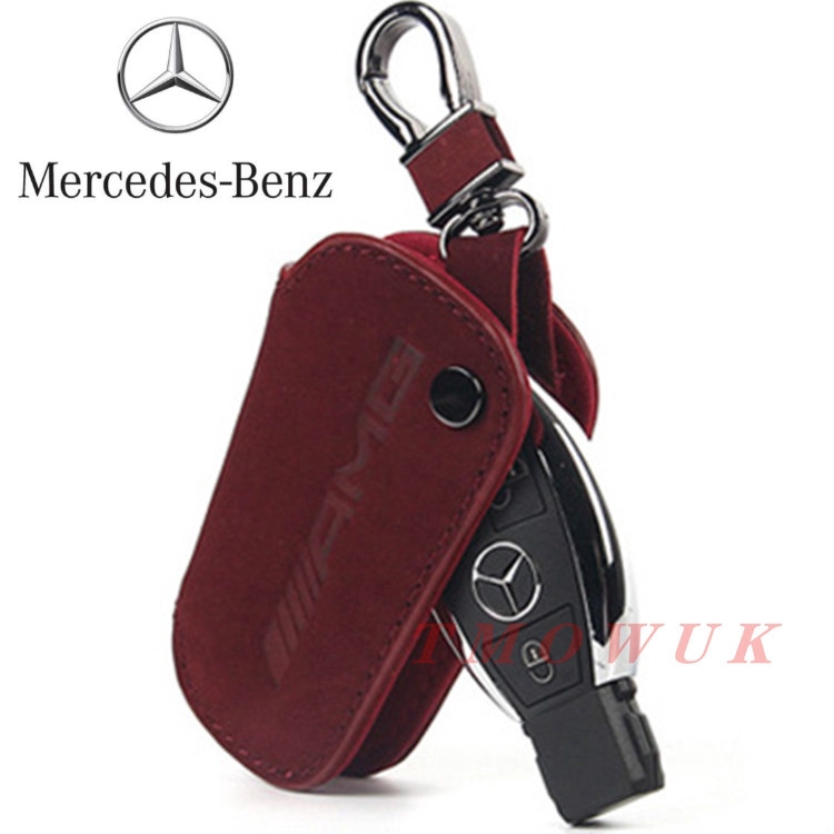 (พร้อมส่ง) Benz Mercedes-Benz AMG เคสหนังกุญแจรถ Mercedes-Benz CLA GLC GLA GL SLK