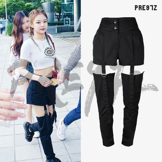 [พรีออเดอร์] BLACKPINK JENNIE  กางเกงแบบเจนนี่. (เอวยางยืด)