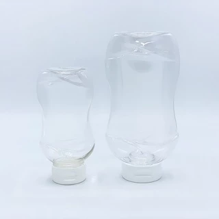 ขวด PET 200 500 มล ฝาหมุนมี/ไม่มีซิลิโคน ไม่หก ไม่หยด ขวดใส่ซอส น้ำจิ้ม by กำตังค์
