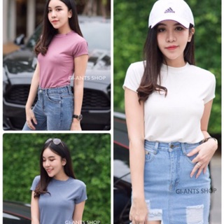 ใหม่‼️ บอดี้สูทคอชิดแขนสั้นเต่อ ผ้าเรย่อน