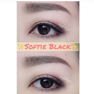 คอนเเทคเลนส์  สี Softie black