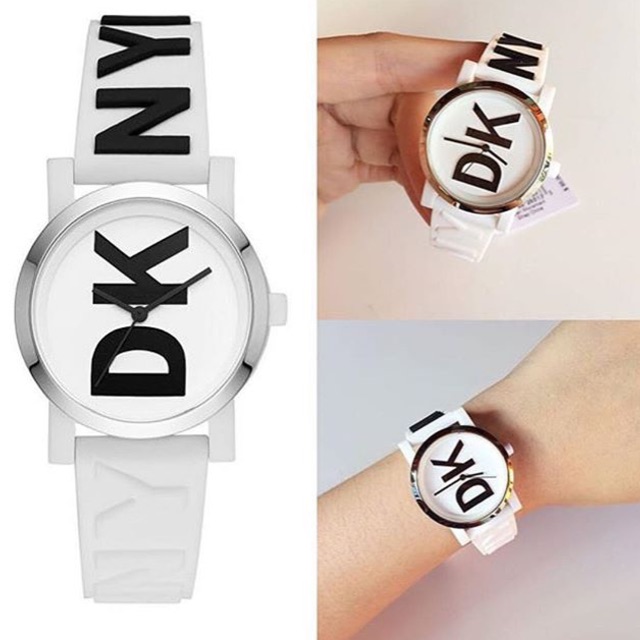 DKNY White Band Watch