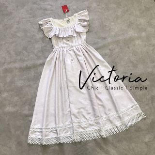 ชุดเดรสขาว (No.02) งานป้าย victoria​