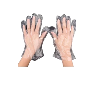 ถุงมือพลาสติก 100 ชิ้น ถุงมือเอนกประสงค์ ถุงมือใช้แล้วทิ้ง แบบหนา ถุงมือทำอาหาร (พร้อมส่ง COD)
