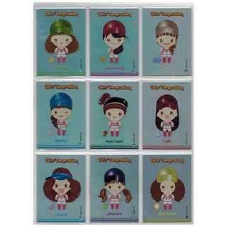 SNSD Girls Generation Rare Card "GG2.5 100-108 Cartoon" (Holo Foil) Official Collection Card Season 2.5 ของแท้จากเกาหลี