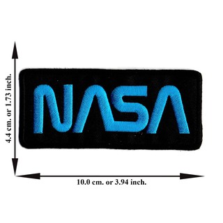 ตัดรีด ตัวรีดติดเสื้อ อาร์มปัก ติดเสื้อปัก ปักเสื้อ DIYลาย NASA สี่เหลี่ยม8