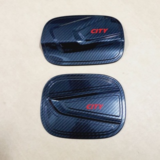 ครอบฝาถังน้ำมัน honda city ลายคาร์บอนเคฟล่า มีทั้ง 4 ประตูและ 5 ประตู ใส่ปี 2020 ถึงปัจจุบัน