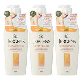 Jergean body lotionโลชั่นทาผิวแห้ง สูตรฟื้นฟูผิวคล้ำเสีย 400ml 3 ขวด