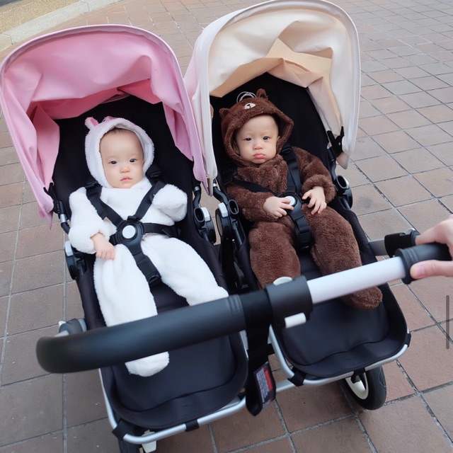 Bugaboo Donkey Twin รถเข็นเด็กแฝดที่สามารถปรับได้ทั้งแบบนอน ในช่วงวัยแบเบาะและนั่งได้ในวัยโต อุปกรณ์