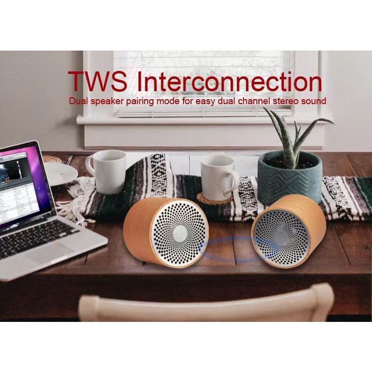 [รับประกัน 3 เดือน] ลำโพงไร้สาย Mini Speaker ปุ่มใช้งานสะดวก ใช้งานต่อเนื่อง 4 ชั่วโมง Bluetooth 4.2