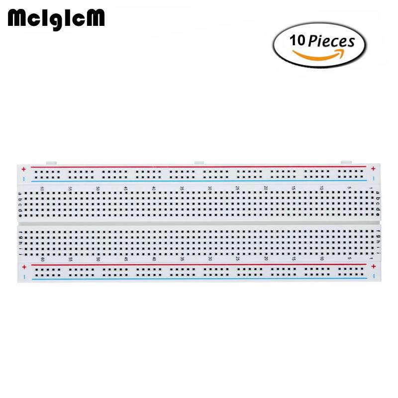 บอร์ด Breadboard 830 Solderless Pcb Mb - 102 Diy 10 ชิ้น