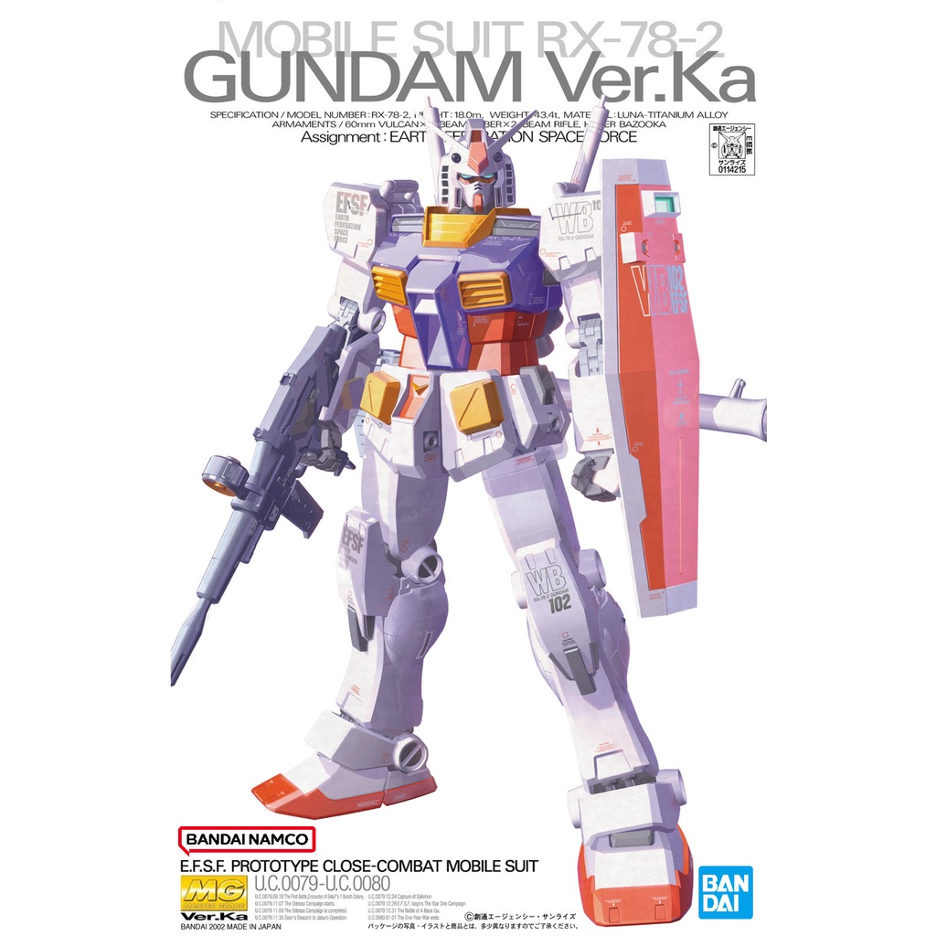 MG 1/100 RX-78-2 Gundam Ver. Ka