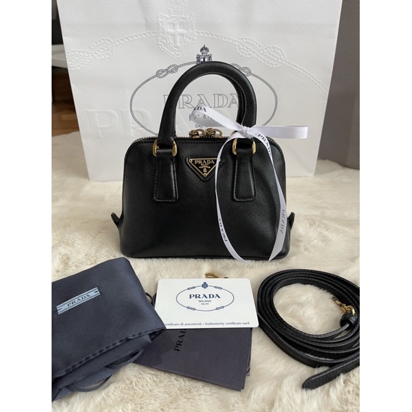 Prada alma mini สีดำ Nero y.13