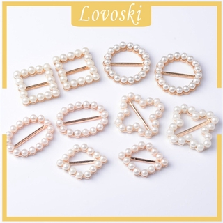 ( Lovoski ) หัวเข็มขัดประดับมุก 10 ชิ้น