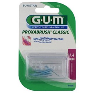 GUM 612 พร็อกซาบรัช รีฟิล ทรงกระบอก-กลาง ขนาด 1.4 mm.