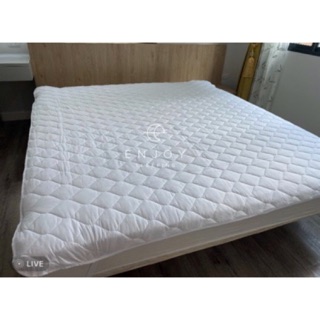 ราคาEnjoysleeping ผ้ารองกันเปื้อน ผ้ารองที่นอน กันเปื้อน ผ้าปูที่นอน ผ้าปูกันเลอะ mattress protector pad ผ้าคลุมเตียง บุใย ที่นอน
