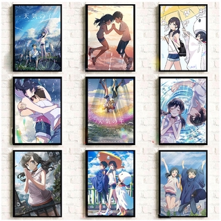 2019 โปสเตอร์ลายการ์ตูนญี่ปุ่นสําหรับตกแต่งบ้าน