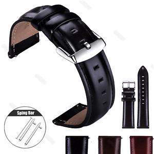 Universal 12mm 13mm 14mm 17mm 18mm 19mm 20mm 22mm Vintage Genuine Leather Wristwatch Band Watch