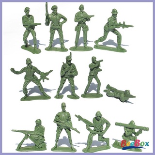 100pcs   Playset Plastic Toy 5cm Soldier Army Men Figures -Army Green