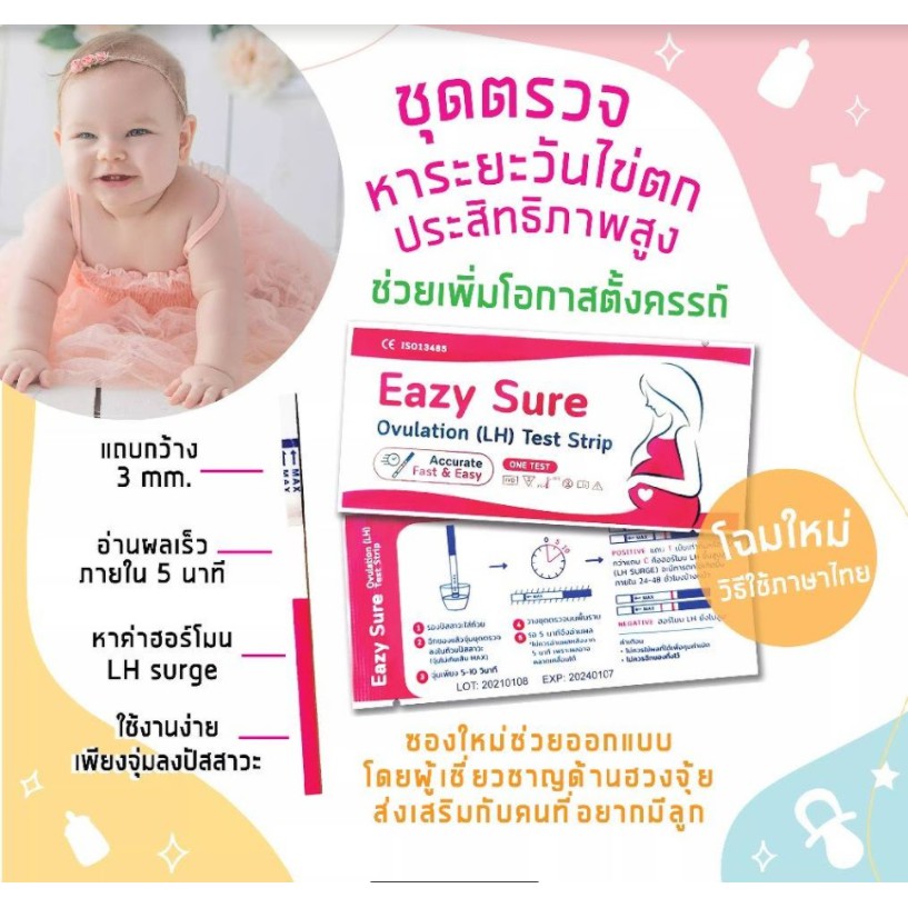 ชุดทดสอบไข่ตก Ovulation (LH) Test Strip
