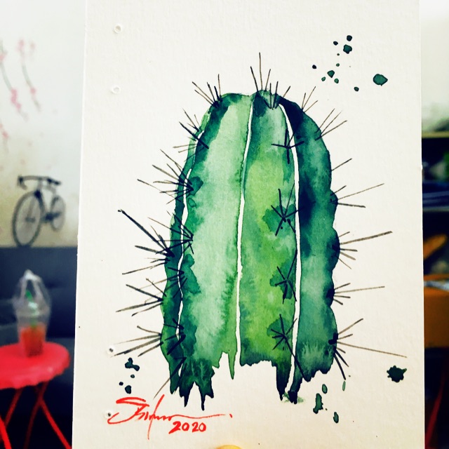 ภาพวาดสีน้ำรูปใบไม้ ตกแต่งผนัง 49฿ | Shopee Thailand