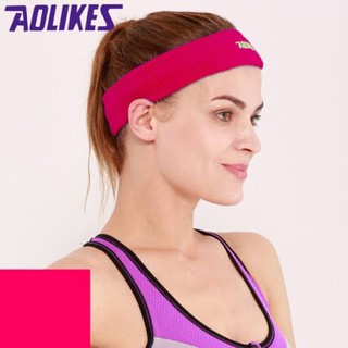 AOLIKES Head sweat สายรัดหัว ผ้าคาดหัว ผ้าคาดผม ที่รัดผม ที่รัดหัว ที่รัดศรีษะ ผ้าสวมศรีษะ เนื่อผ้านุ่ม ใส่สบาย T0484