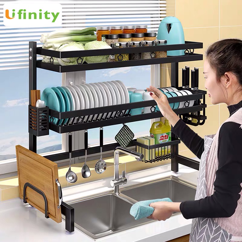 Lifinity ชั้นวางจาน ที่คว่ำจาน 120/105ซม ชั้นวางของในครัว