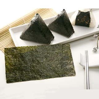 NICONICO NORI YAKINORI TEMAKIYASAN HALF SIZE 10 SHEET (6112) สาหร่ายทะเลย่างชนิดครึ่งแผ่น JAPANESE SEAWEED