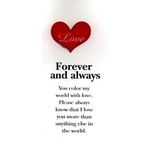 การ์ดบุ๊คมาร์ค-Forever And Always