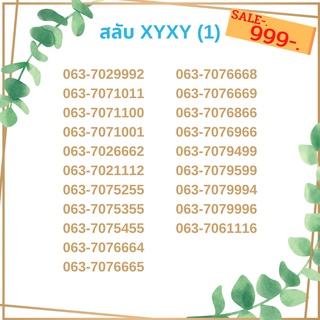 เบอร์สลับ เบอร์ xyxy ชุด1/21 เบอร์สวย เบอร์โทรศัพท์ เบอร์มงคล เบอร์ vip เบอร์ตอง เบอร์หงส์