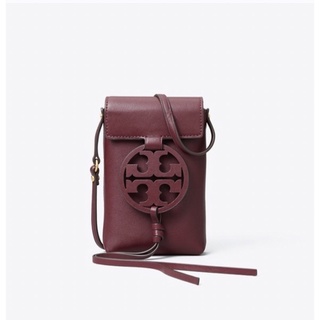 New‼️ Tory Burch Miller Phone Crossbody  red burgundy