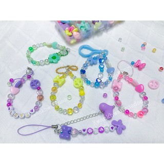 พวงกุญแจลูกปัด พร้อมส่ง ใส่ชื่อฟรีจ้า 🎀🌈