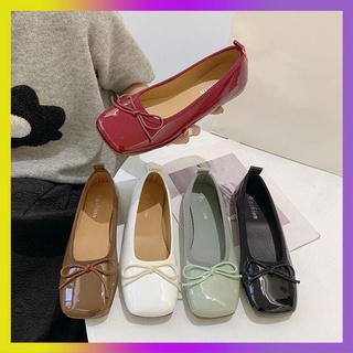 Sandals Spring New Retro Square Head ปากตื้น ๆ