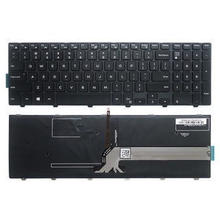 คีย์บอร์ดภาษาอังกฤษสําหรับ Dell Inspiron 15 3000 5000 3541 3542 3543 5542 5545 5547 15-5547 15-5000 15-5545 17-5000 Us