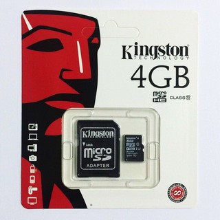 Kingston Memory Card Micro SD SDHC 4 GB Class 10 ของแท้