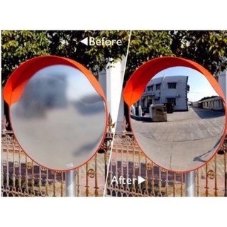 COD*กระจกนูน กระจกโค้งจราจร กระจกยุบตัวได้ไม่แตก 12”,18”, 24”,32" Traffic Convex Mirror
