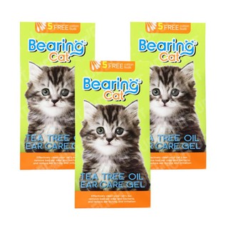 Bearing Cat Ear Care Gel Tea Tree Oil [100ml x3] เจล ทำความสะอาดหูแมว ทีทรี ออยส์ ไม่ก่อให้เกิดการระคายเคือง