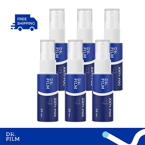 DR.FILM®Anti Fog (แพ็ค 6) น้ำยาป้องกันฝ้า 20 มิล. ใสชัด ปลอดภัย ไม่ระคายเคืองดวงตา ผ่านการทดสอบแล้ว