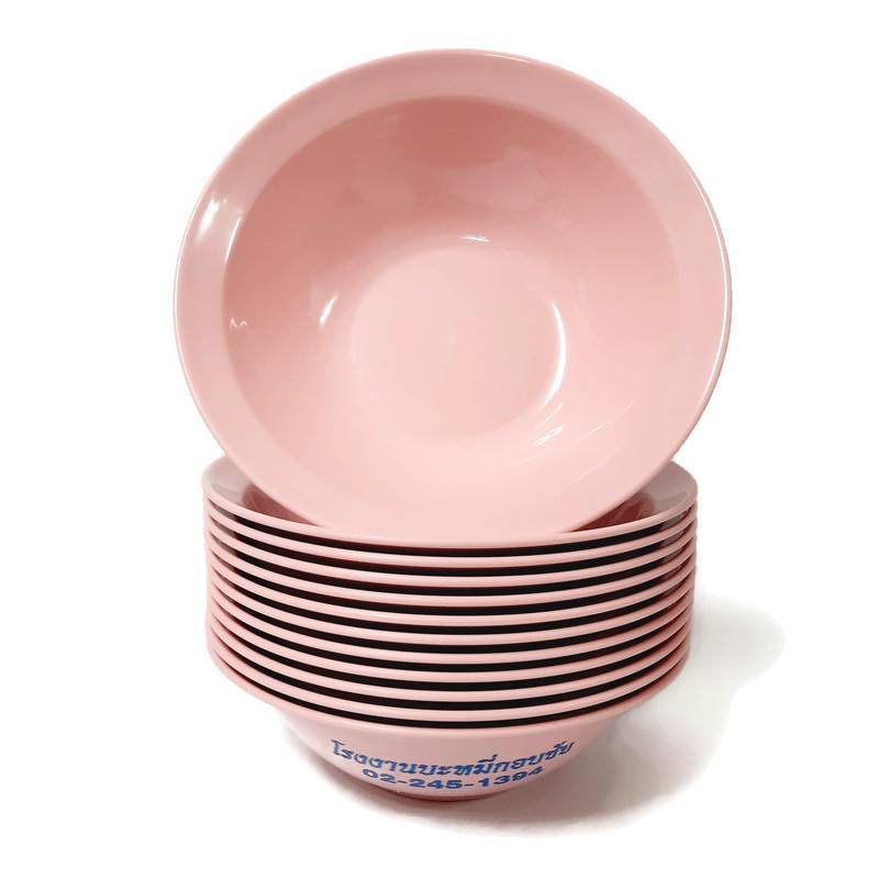 พร้อมส่ง ชามเมลามีน ชามก๋วยเตี๋ยวพร้อมสกรีน ตรา โรงงานบะหมี่กอบชัย ขนาด 8 นิ้ว คุณภาพมาตรฐาน แข็งแรงทนทาน