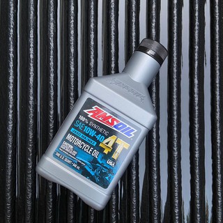 (ของแท้ มีบาร์โค็ด) น้ำมันเครื่อง AMSOIL 10W40 ขนาด 0.946 ลิตร