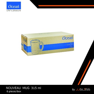 JJGLASS - (Ocean)  P02041 Nouveau Coffee  - แก้วหู แก้วกาแฟ เเก้วใส เหมาะสำหรับใส่เครื่องดื่ม บรรจุ 6 ใบ