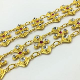 Vintage Jewelry สร้อยสังวาลย์ ประเพณี ชุดไทย ประดับ เพชรทอง ใหญ่เส้นสังวาลย์