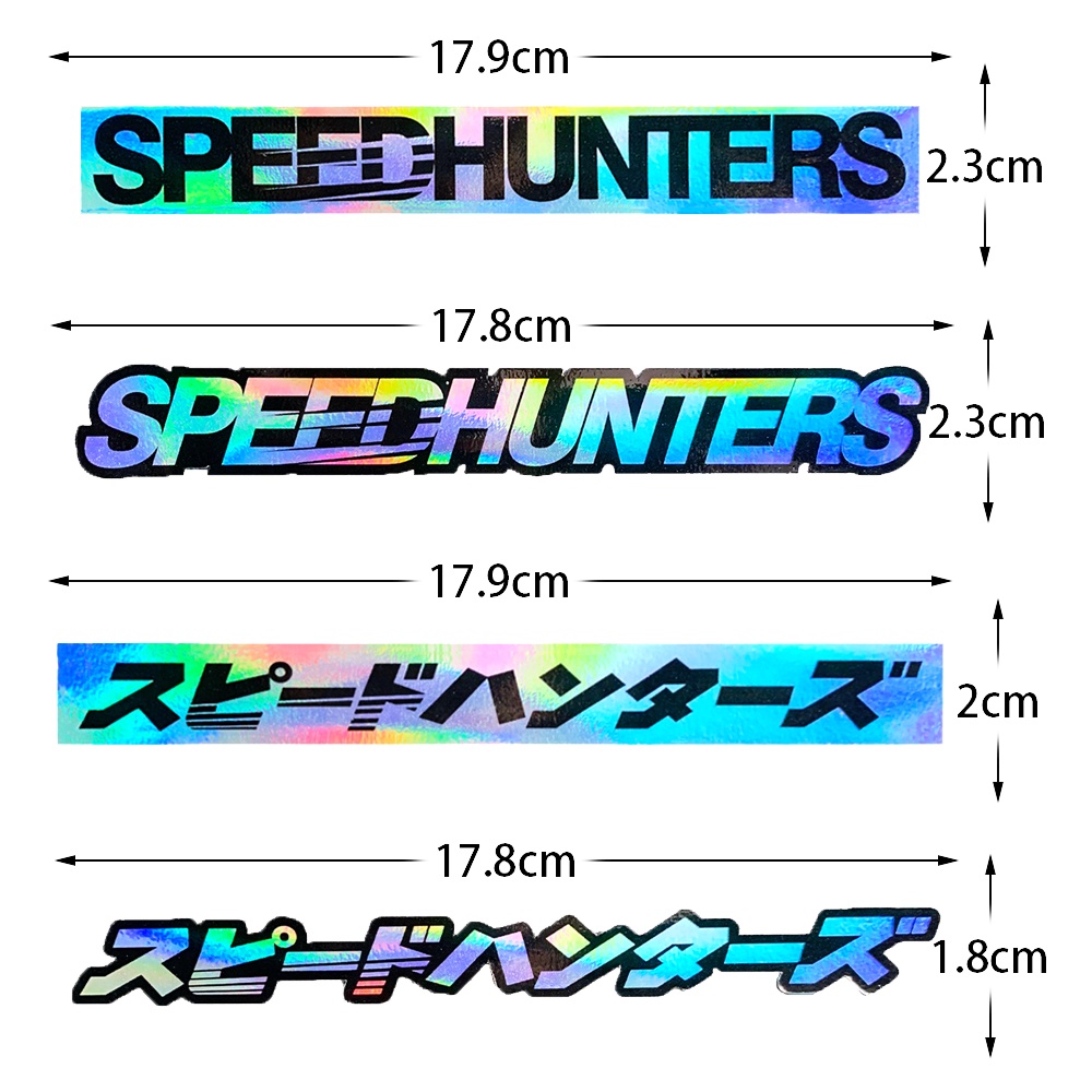 1 ชิ้น SPEEDHUNTERS/スピードハンターズ สติ๊กเกอร์ติดรถยนต์สะท้อนแสงเลเซอร์สติ๊กเกอร์ส่วนบุคคล ราคา ถูกที่สุด ดีลบีเคเค แกลเลอรีภาพที่ 8