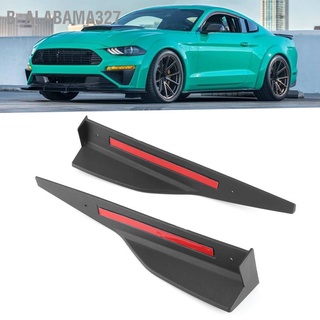 Alabama327 ชุดกระโปรงผ่าข้าง สีดํา สําหรับ Ford Mustang Roush 2015+